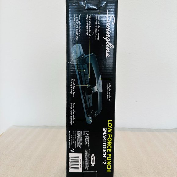 Like New 🖨 Swingline 🖨 3 Hole Punch, Hole Puncher, SmartTouch with Edge Guide - Picture 8 of 11